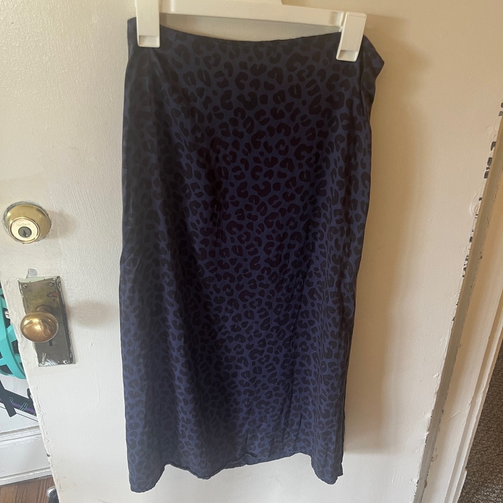 Marine Layer Cheetah print midi skirt